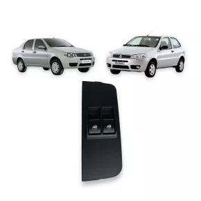 Botão Interruptor Vidro Elétrico Palio Siena Strada 2004../ Duplo Lado Esquerdo 
