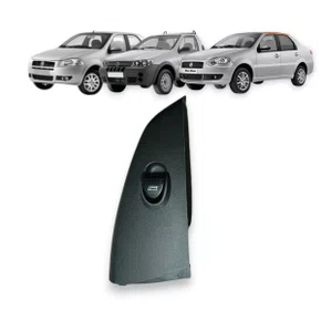Botão Interruptor Vidro Elétrico Palio Siena Strada Fire Simples Lado Direito 