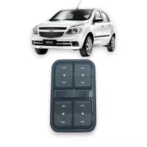 Botão Interruptor Vidro Elétrico Quadruplo Agile 2009 a 2014 Lado Esquerdo