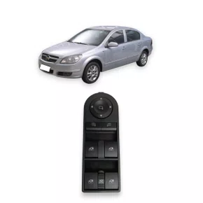 Botão Interruptor Vidro Elétrico Quadruplo Com Retrovisor Vectra 2007 a 2011 Dianteiro Esquerdo 