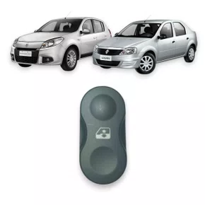 Botão Interruptor Vidro Elétrico Sandero Logan 2007 a 2012 5 Pinos (Painel)