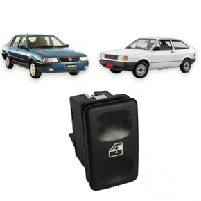 Botão Interruptor Vidro Elétrico Santana Gol Voyage Parati Saveiro Simples 