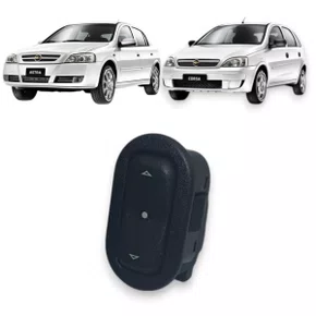 Botão Interruptor Vidro Elétrico Simples Corsa G2 Prisma Montana Meriva Celta Traseiro Lado Direito 