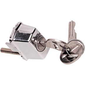 Botão Maçaneta Externa C/Chave Cromada Metal Fusca 1959 a 1977 