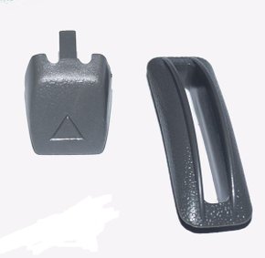 Botão Trava Banco Com Moldura Gol Parati Saveiro 1980 a 1994 Cinza 