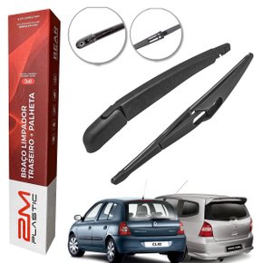Braço Limpador Traseiro Nissan Livina Grand Livina Clio 2009 a 2014 C/ Palheta