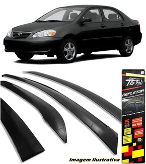 Calha De Chuva Corolla 2003 a 2007 4 Portas TG POLI 