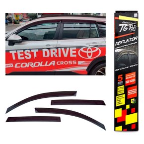 Calha De Chuva Corolla Cross 2020 a 2023 4 Portas TG POLI 