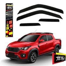 Calha De Chuva Fiat Strada Cabine Dupla 2020 a 2023 4 Portas TG POLI