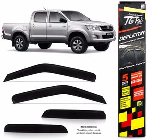 Calha De Chuva Hilux Cabine Dupla 2005 a 2015 4 Portas TG POLI 