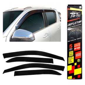 Calha De Chuva Hilux Cabine Dupla 2016 a 2023 4 Portas Inteiriça TG POLI