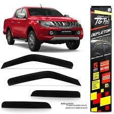 Calha De Chuva L200 Triton Sport Outdoor 2017 a 2023 4 Portas TG POLI  