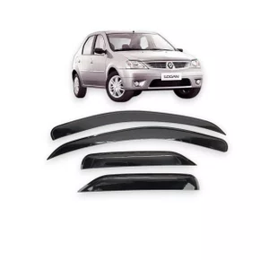 Calha De Chuva Logan 2007 a 2013 4 Portas UPGRADE