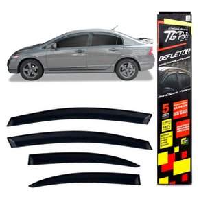 Calha De Chuva New Civic 2007 a 2011 4 Portas TG POLI 