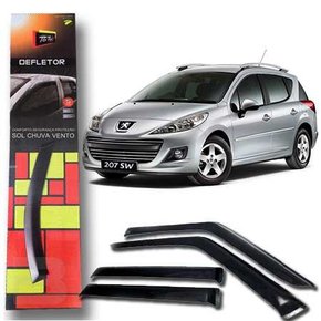Calha De Chuva Peugeot 206 207 Sw Escapade 2000 a 2013 4 Portas TG POLI 