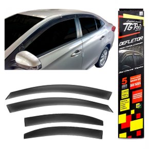 Calha De Chuva Yaris Sedan 2018 a 2023 4 Portas Inteiriça TG POLI