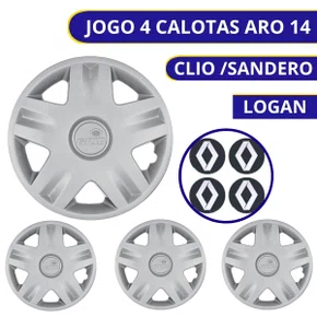 Calota Aro 14 Clio /Sandero/Logan 2004 a 2010