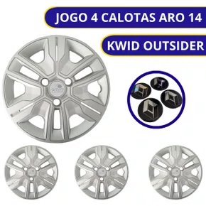 Calota Aro 14 Kwid Outsider 2023 Prata