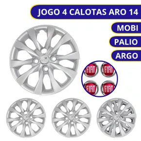 Calota Aro 14 Mobi Argo Palio 2017 até 2021