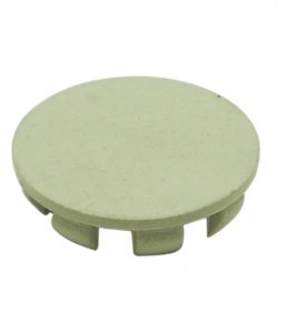 Calotinha Centro Tampa Roda 58mm Com Rebaixo Reta 1 Unidade Branco 