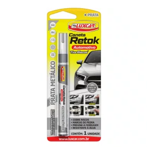 CANETA RETOK PRATA METALICO