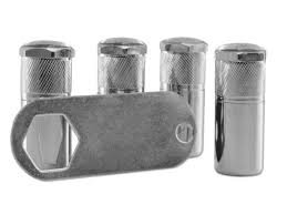 Capa Cromada Metal Para Valvula De Pneu Kit 4 Peças 