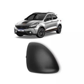 Capa Do Retrovisor Argo Com Pisca Preto Esquerda
