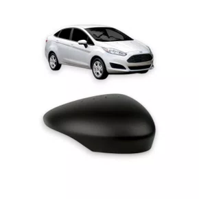 Capa Do Retrovisor Fiesta 2015 A 2019 Preta C/Pisca Direito