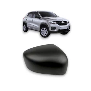 Capa Do Retrovisor Kwid 2017 Até 2023 S/Pisca Preta Direita