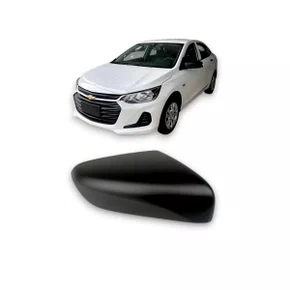 Capa Do Retrovisor Onix Plus 2020 A 2022 Preta Sem Furo Direita