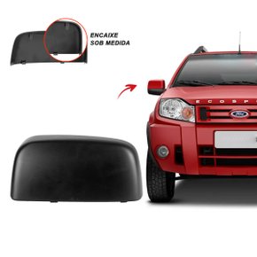Capa Retrovisor Externo Ecosport 2003 a 2011 Ranger 2005 a 2008 Preto Direito Caroneiro