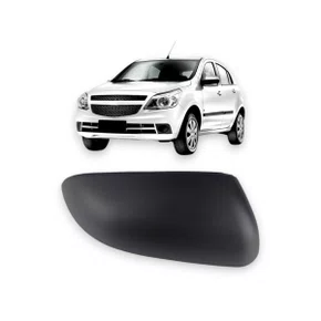 Capa Retrovisor Externo Agile Montana 2009 a 2020 Preto Direito Caroneiro