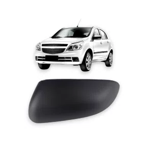 Capa Retrovisor Externo Agile Montana 2009 a 2020 Preto Esquerdo Motorista