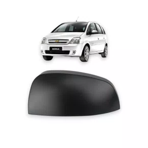 Capa Retrovisor Externo Celta Prisma Meriva 2006 a 2014 Preto Esquerdo Motorista
