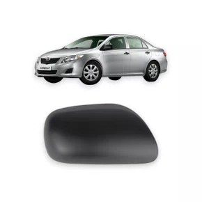 Capa Retrovisor Externo Corolla 2008 a 2013 Preto Direito Caroneiro