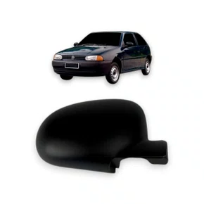 Capa Retrovisor Ext Gol Parati Saveiro Bola G2 1995 a 2002 Preto Direito