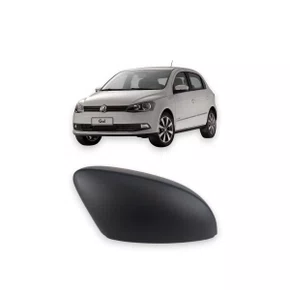 Capa Retrovisor Externo Gol Saveiro Voyage G6 G7 G8 Fox Golf Polo Up 2010 a 2021 Preto Direito Caroneiro