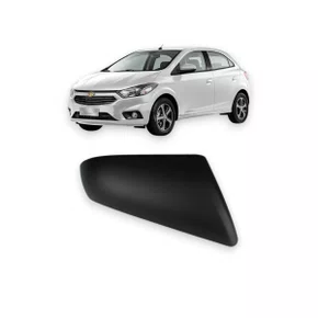 Capa Retrovisor Externo Onix Prisma 2013 a 2019 Preto Esquerdo Motorista