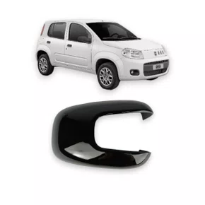 Capa Retrovisor Externo Uno Novo Vivace Way Sporting 2010 a 2015 Black Piano Lado Direito Passageiro