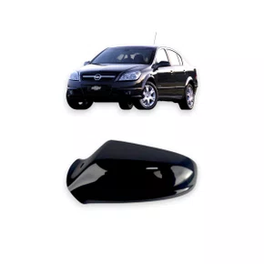 Capa Retrovisor Externo Vectra 2006 a 2009 Preto Esquerdo Motorista