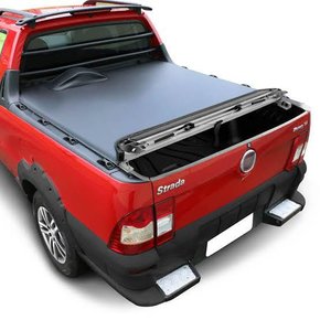 Capota Maritima Strada Cabine Estendida Adventure Locker 2009 a 2013 S/ Estepe C/ Gancho Caçamba FLASHCOVER