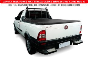 Capota Maritima Strada Cabine Simples 1997 a 2013 C/ Grade C/ Estepe C/ Gancho Caçamba CAPOTAS PARANA