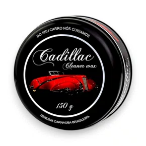 Cera de Carnaúba Cleaner Wax 150g com Aplicador CADILLAC