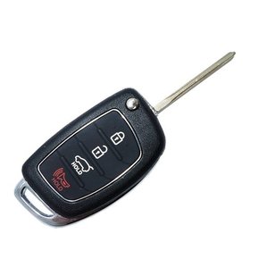 Chave Canivete Linha Hyudai HB20 I30 IX35 Tucson Elantra Santa Fé 4 Botões Sem Circuito
