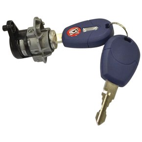 Cilindro Porta Com Chave Palio Weekend Siena Strada 1995 a 2011 Chave Azul Esquerdo Motorista