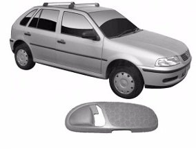 Cobertura Dianteira Macaneta Interna Gol Parati Saveiro GIII 2000 a 2005 Cinza Direito