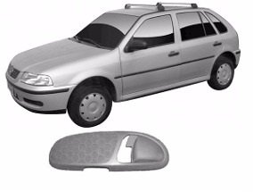 Cobertura Dianteira Macaneta Interna Gol Parati Saveiro GIII 2000 a 2005 Cinza Esquerdo