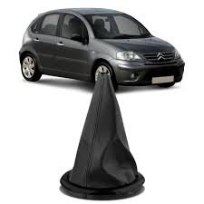 Coifa De Cambio C3 2004 a 2012 Napa Preta Com Aro Preto 