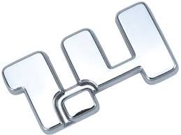 Emblema 1.4 Cromado Linha Fiat 2011 a 2016