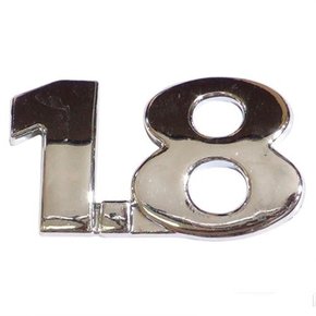 Emblema 1.8 Cromado Linha VW Gol Saveiro Parati G3 G4 2000 a 2015 